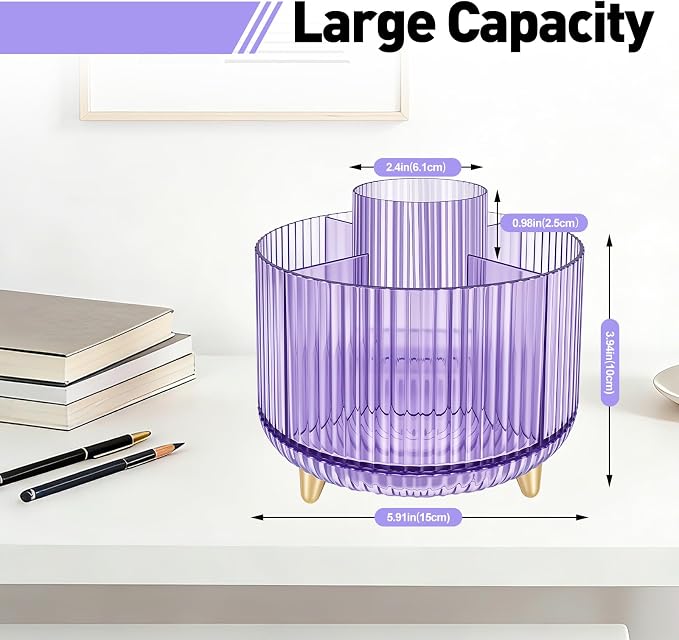 360 Rotating Pen Pencil Holder for Desk, Pen Organizer - Image 2