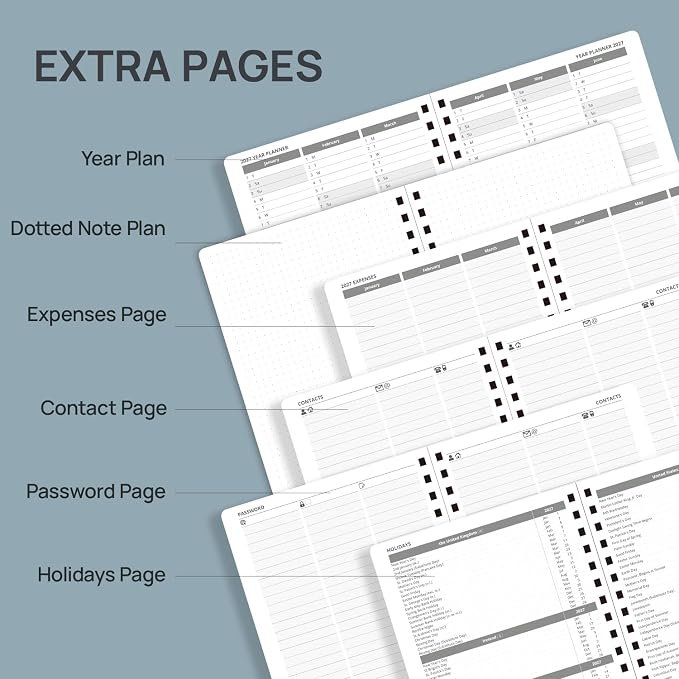 POPRUN 2027 Planner Daily Weekly and Monthly Calendar - Image 5