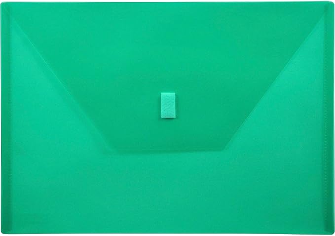 Lion Design-R-Line Poly Envelope, 9-3/8 x 13 Inches, Transparent Green - Image 2