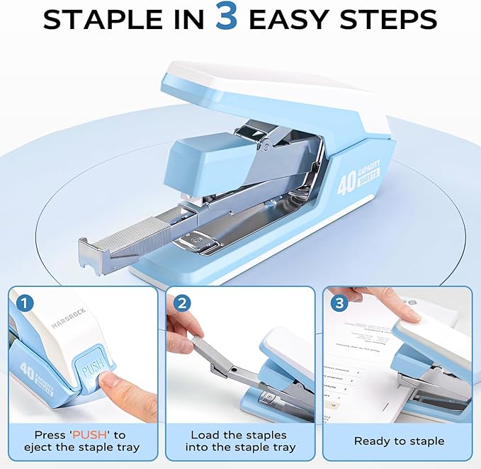 Marsrock Effortless Stapler for Desk - Image 3