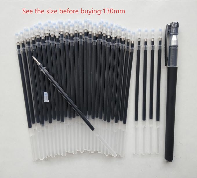 Gel Ink Pens Refills Black, 50 Pack Gel Refills - Image 8