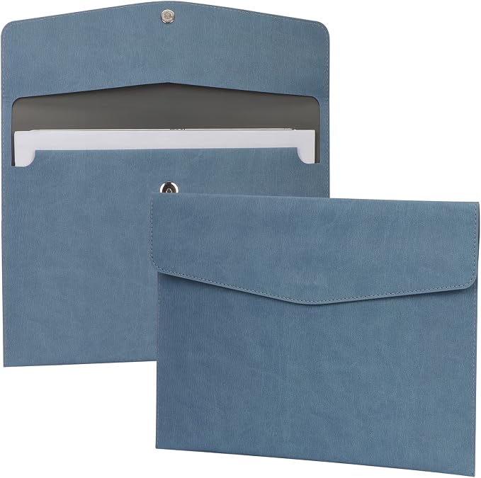 FYY File Folder, PU Leather A4 Document Holder File Organizer Filing Envelope by FYY