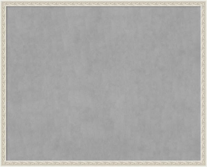 Amanti Art Silver Framed Magnetic Board 34x42 X-Large Vision Board by AmantiArt