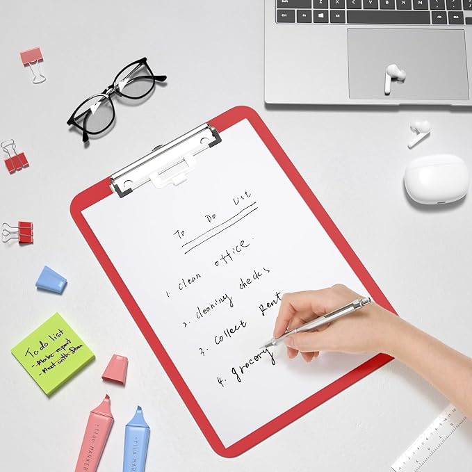 Hongri Plastic Clipboard with Pen Holder, Nurses and Women, Low Profile Clip - Image 8