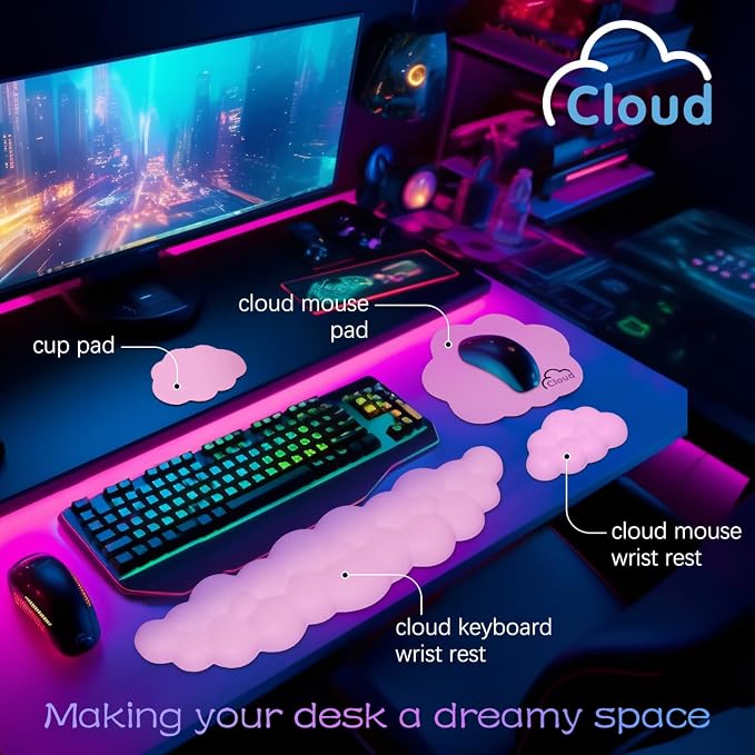 Cloud Wrist Rest Keyboard Palm Rest - Image 2
