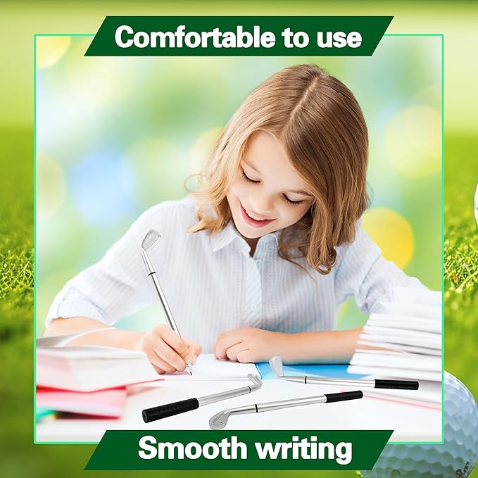 48 Pieces Golf Clubs Pens Golf Ballpoint Pens Golfing Pen Bulk Funny Props for Students Boss School Office Stationery Supplies-DeskLoop Office