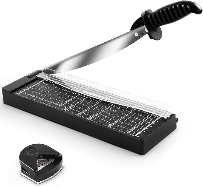 MAKEASY Paper Cutter 12 Inch, 12 Sheet Capacity, Heavy Duty Paper Cutter by MAKEASY