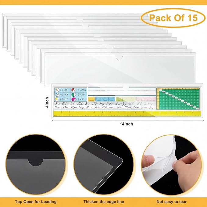 Chinco 15 Pcs Self Adhesive Pockets, Bin Labels - Image 2