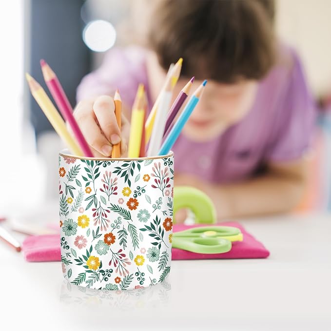 Desk Pen and Pencil Holder, Ceramic Multifunctional Organizer - Image 6