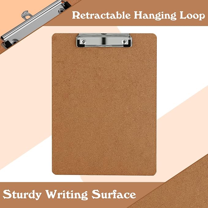 Clipboards, PANDRI 26 Pack Hardboard Office Clipboards, Low Profile Clip - Image 5