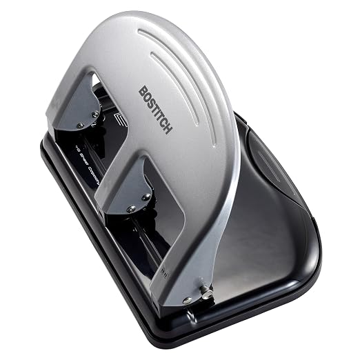 Bostitch Office PaperPro inPRESS 40 Reduced Effort 3-Hole Punch, 40 Sheets - Image 5