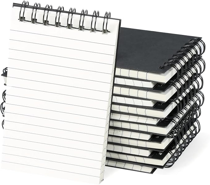 24 Pack 3x5" Spiral Pocket Notebook, College Ruled Small Notepad by wavamawa
