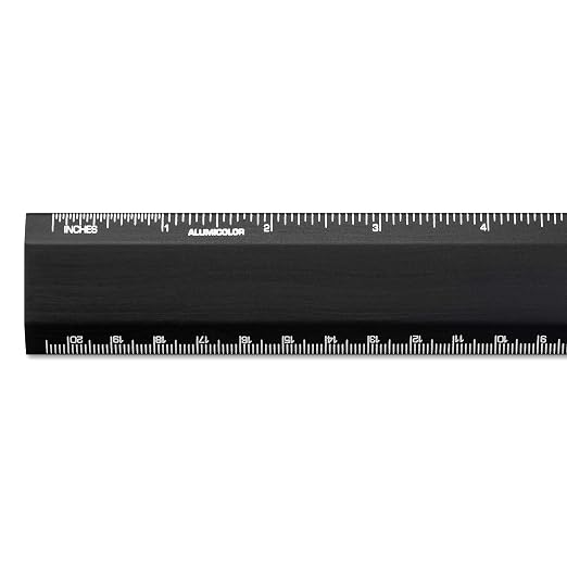 Alumicolor Aluminum Desk Ruler - Image 2