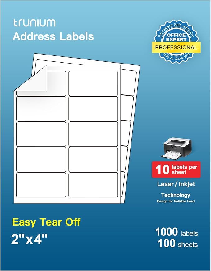 Shipping Address Labels, Mailing Labels by TRUNIUM