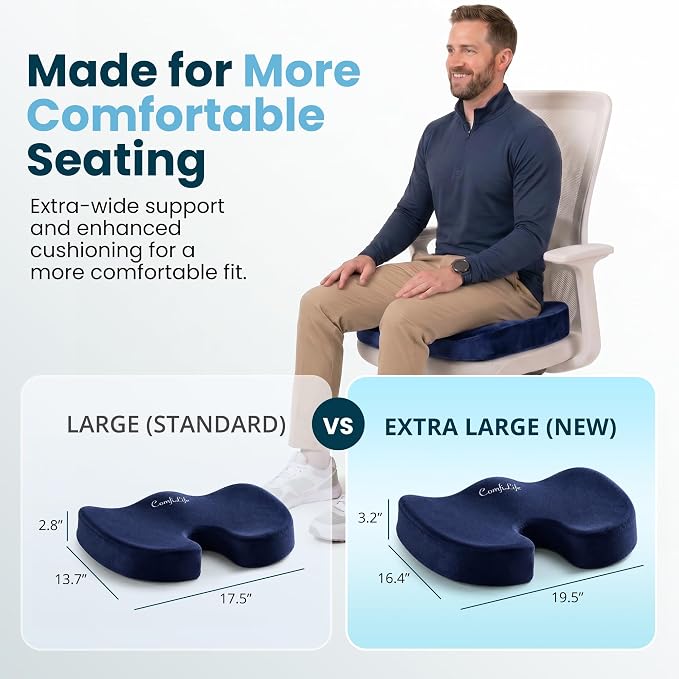 ComfiLife Extra Large Gel & Memory Foam Seat Cushion - Image 5
