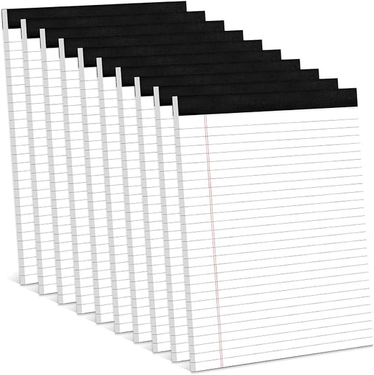 Note Pads 8.5 x 11 Inch, 10 Pack, Legal Pads 8.5 x 11, 30 Sheets Each, by Aidunmis