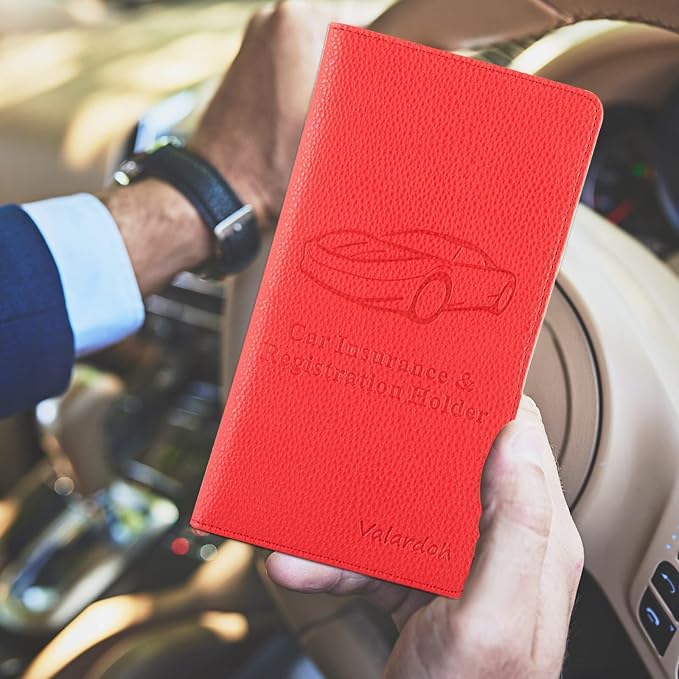 Valardoh Premium Car Registration and Insurance Card Holder, Car Document Holder - Image 6