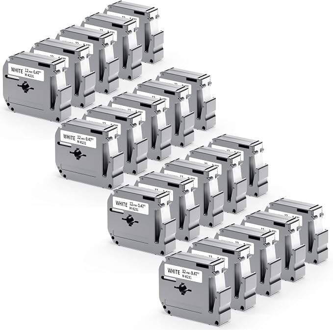 20 Pack Labelife M-K231 Label Tape Replacement by Labelife