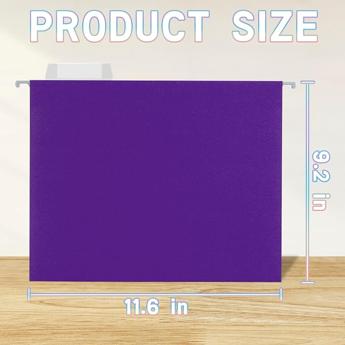 50 Packs Hanging File Folders - Image 2