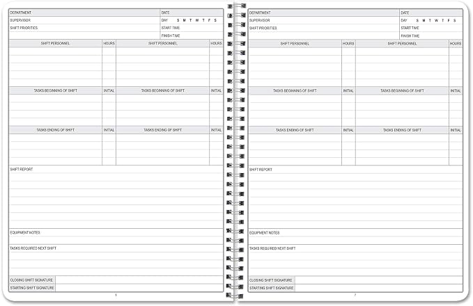 BookFactory Shift Handover Log Book Nurse Shift Hand Over Communications - Image 3