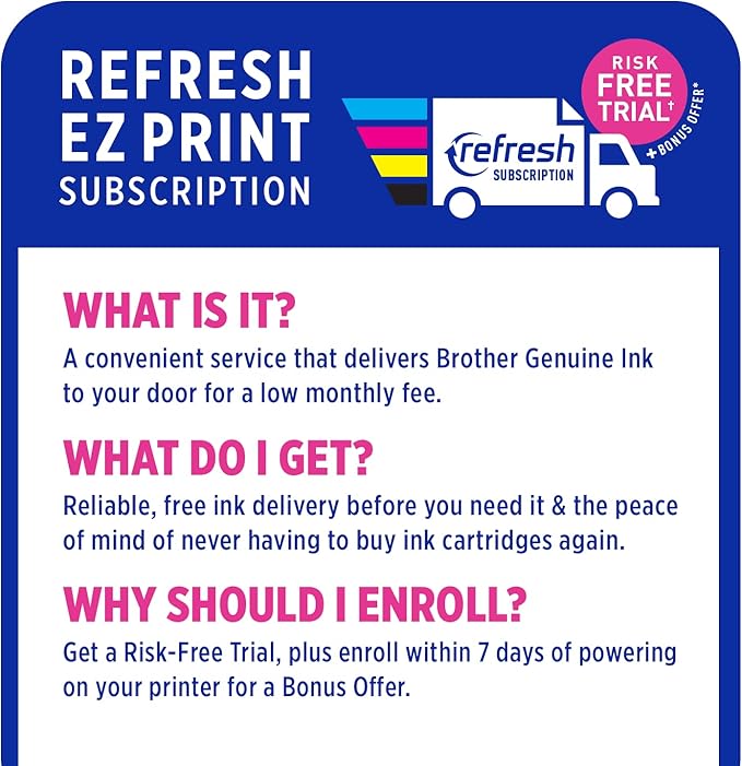 Brother MFC-J1170DW Wireless Color Inkjet All-in-One Printer, NFC One-Touch Print, Duplex, Cloud Print & Scan, Mobile App Control, 2.7" Touchscreen, Works with Alexa-DeskLoop Office