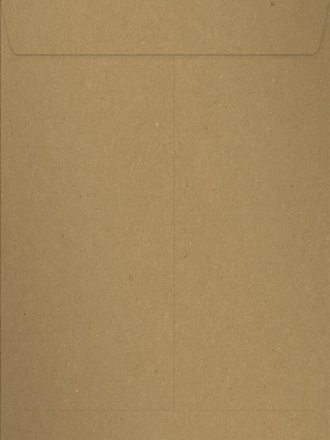 LUXPaper 9 x 12 Open End Envelopes | Peel & Press | Grocery Bag Brown | 70lb. - Image 2