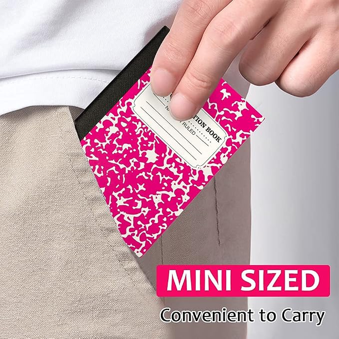 feela Mini Composition Notebook, Cute 30 Pack 5 Pastel Colors Narrow Ruled Mini - Image 3