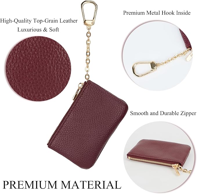 Full Grain Leather Coin Purse - Image 4