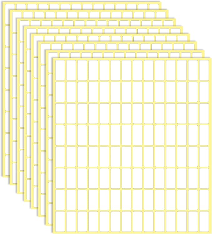 30 Sheets White Labels Stickers by Sliverdew