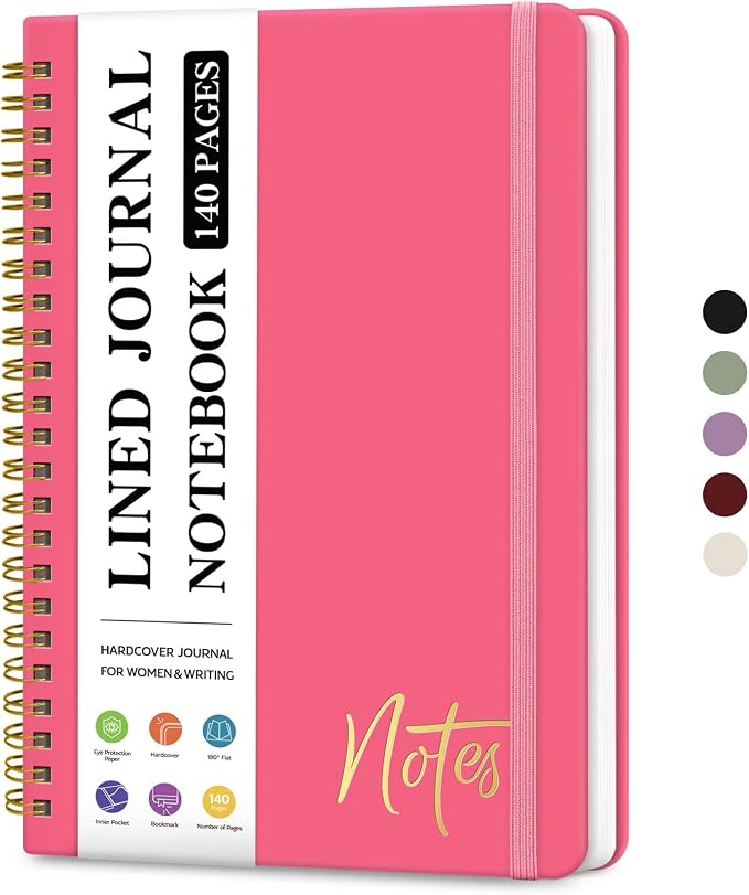 ZOTIA Lined Spiral Journal Notebook by Zotia