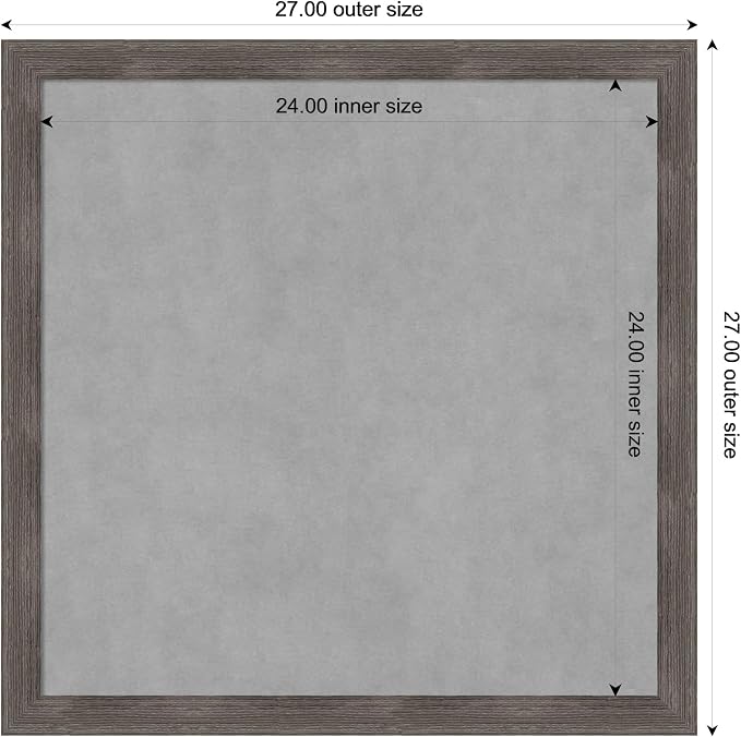 Amanti Art Grey Framed Magnetic Board 27x27 Medium Vision Board - Image 4