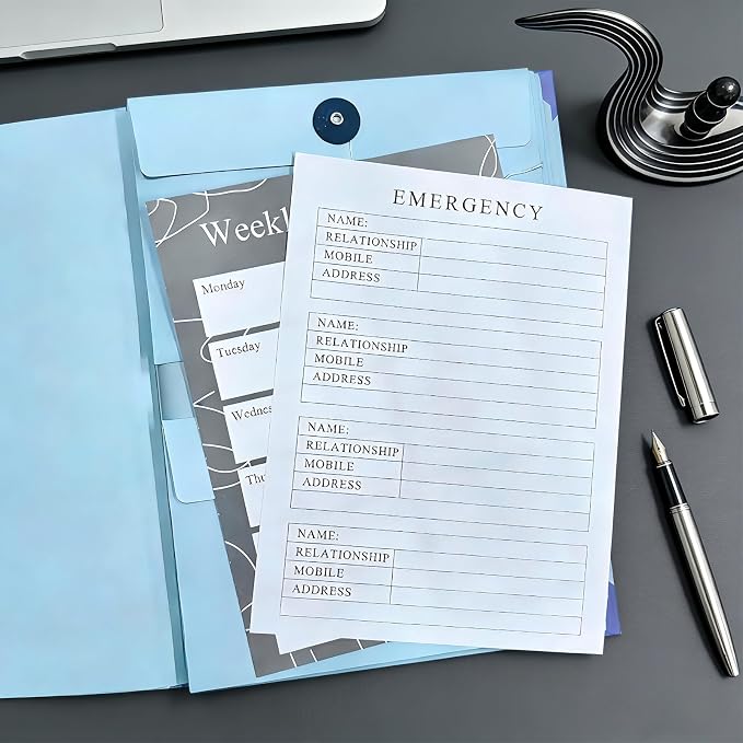 Folio Document Organizer with Labels-Important Document Organizer, Important - Image 4