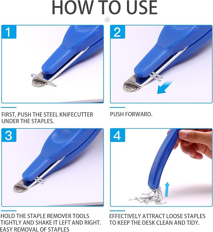 Magnetic Staple Remover, 6 Pack Professional Stapler Removers Tools Staple - Image 5
