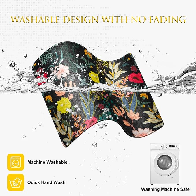 JIKIOU 3 Pack Mouse Pad with Stitched Edge, Portable Size-10.2x8.3in Flowers | - Image 7