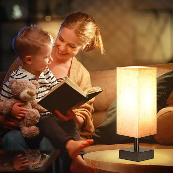aooshine Small Table Lamp for Bedroom - Image 3