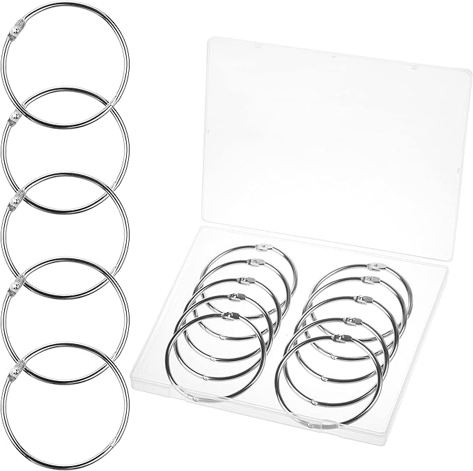Mr. Pen- Loose Leaf Binder Book Rings, 3 Inch, 10 Pack | Metal Binder Rings by MrPen