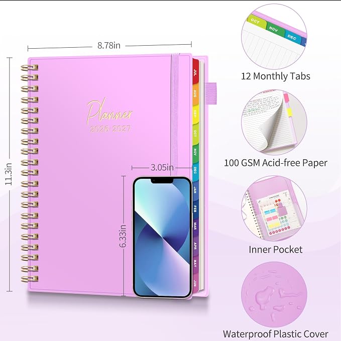 EMSHOI 2026-2027 Appointment Book, 15-Minute Hourly Academic Planner, Large Size - Image 6