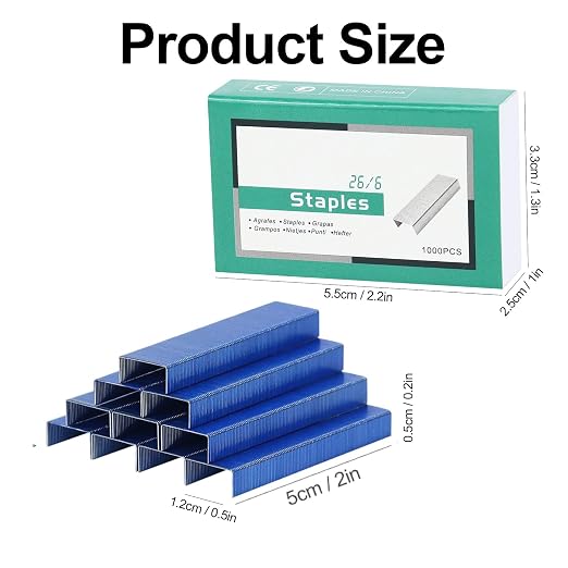 Multibey 5-Pack Blue Staples Bulk Refill - Image 2