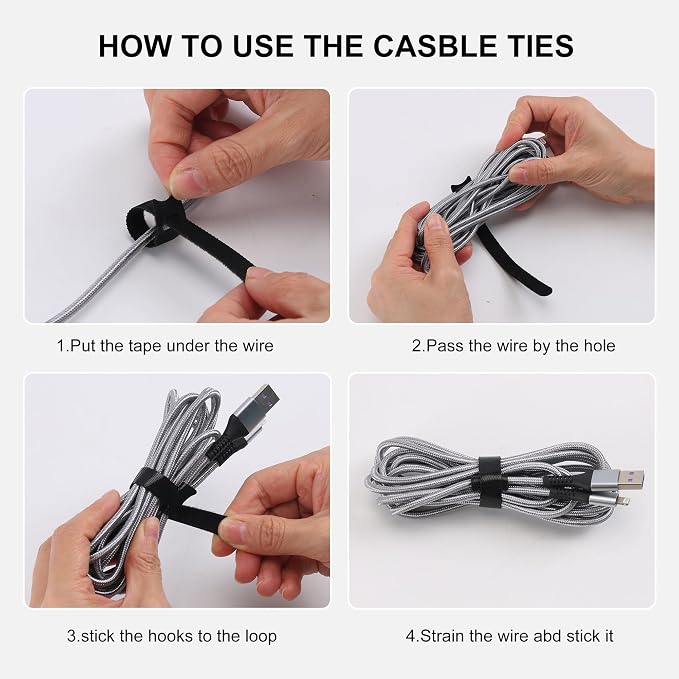 Nettbe Reusable Cable Ties - Image 4