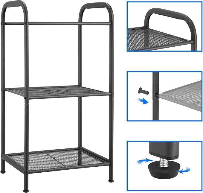 MAX Houser Storage Rack with Shelf, Industrial Style Extendable Plant Stand - Image 4