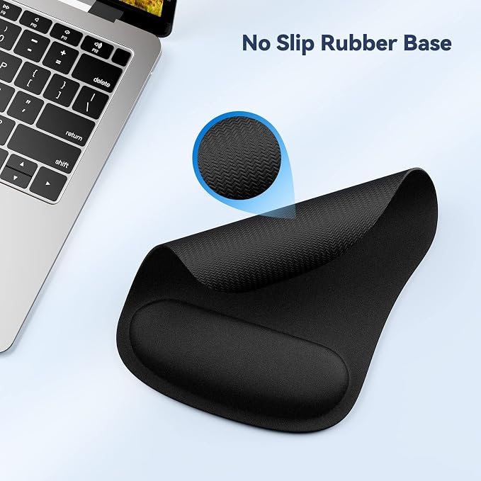 TECKNET 2 Pack Mouse Pad with Wrist Support, Ergonomic Gaming Mouse Pad Pain - Image 5