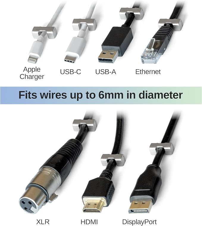 Magnetic Cord Holder, Heavy Duty Neodymium Magnets - Image 3
