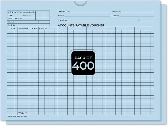 Accounts Payable Voucher Envelopes General Accounting Style, payment vouchers by Unknown