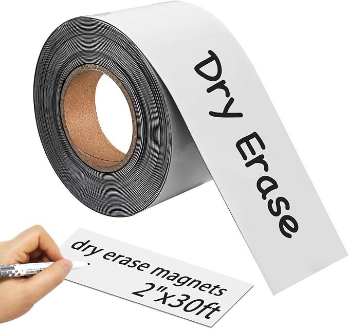 Magnetic Dry Erase Label Roll by JINGZHAN