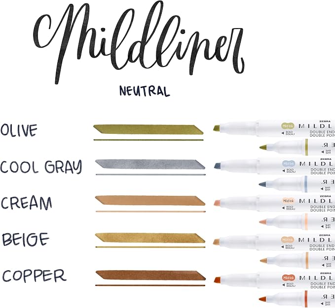 Zebra Pen Mildliner Double-Ended Highlighter Set, Broad and Fine Point Tips - Image 2