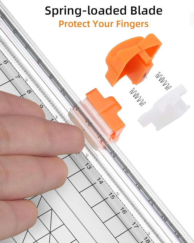 Firbon White A5 Paper Cutter, Straight Small Paper Trimmer - Image 4