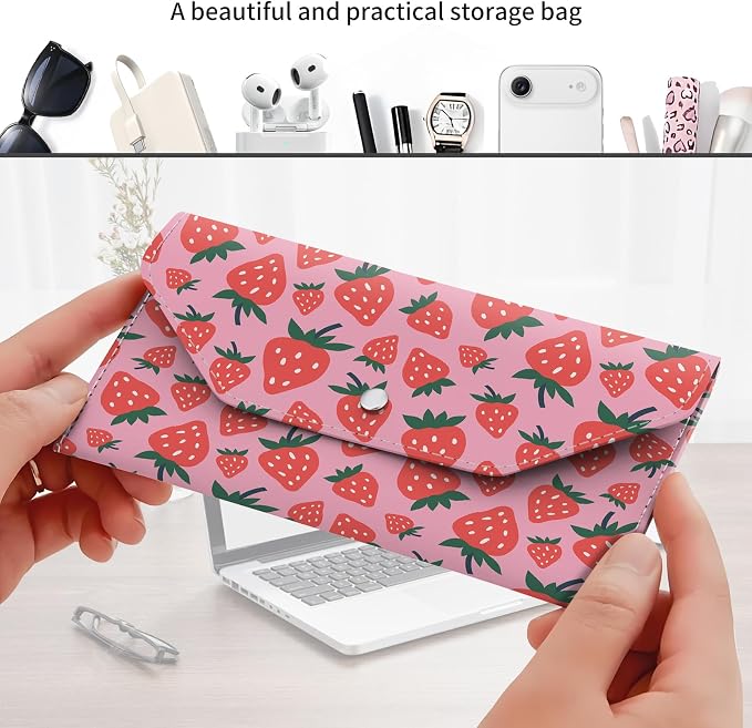 Cash Envelope Wallet Cute PU Leather Envelopes Bag - Image 3