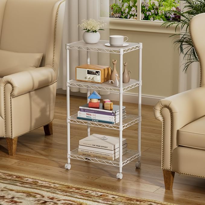 SINGAYE 4 Small Wire Shelves Kitchen Pantry Close Home Organizers and Storage - Image 7