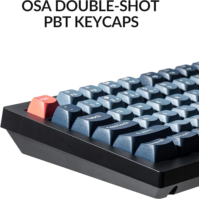 Keychron V6 Max Wireless Custom Mechanical Keyboard, 2.4 GHz Bluetooth QMK Full-Size Layout RGB with Hot-swappable Gateron Brown Switch Compatible with Mac Windows Linux-DeskLoop Office