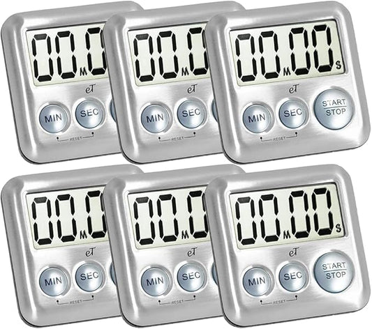 Elegant Digital Kitchen Timer Stainless Steel by eTradewinds